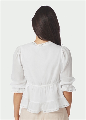 Adelia s voile bluse Hvid Neo Noir 